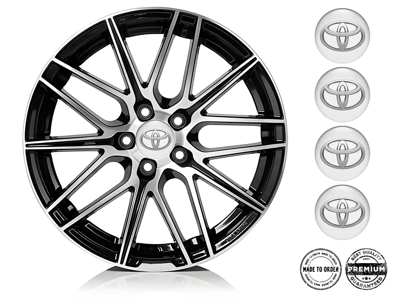 Toyota Calcomanía de Aro Estilo Edición de Cúpula Premium